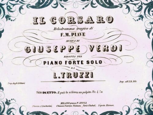 L’Opera 122 – G. Verdi – Il Corsaro