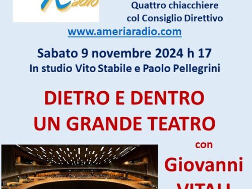 Bastianini Incontra – Dietro e Dentro un grande Teatro con Giovanni Vitali