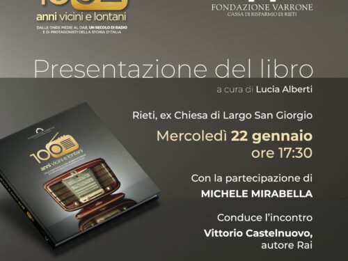 100 ANNI VICINI E LONTANI – PRESENTAZIONE LIBRO DEL 22 GENNAIO 2025