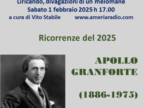 Liricando divagazioni di un Melomane – Apollo Granforte