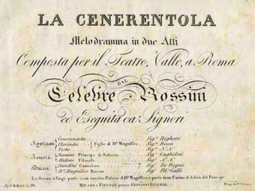 La Mattina all’Opera buongiorno con … Gioachino Rossini e la Cenerentola