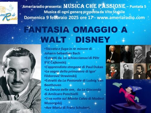 Musica che passione – Fantasia omaggio a Walt Disney
