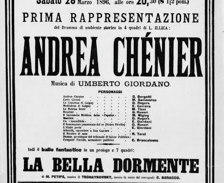 La Mattina all’Opera buongiorno con .. Andrea Chénier