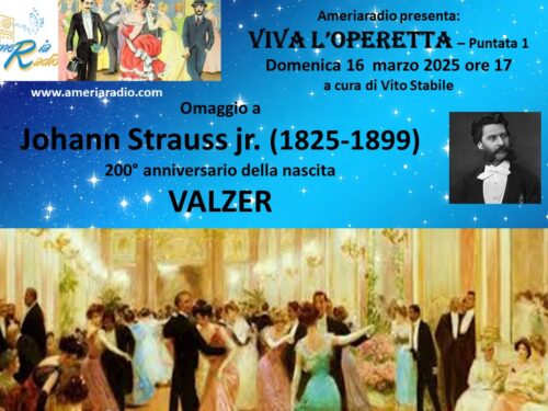 Viva l’Operetta – 200 anni dalla nascita di J. Strauss jr – VALZER
